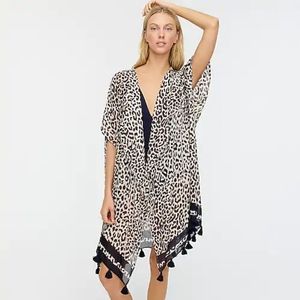 J.Crew Leopard beach poncho

NEW